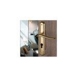 Ouvre&d�co - 2 poign�es de porte marisa cylindre, laiton poli entraxe 195 mm