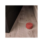 Ouvre&d�co - but�e de porte sol rond, caoutchouc rouge