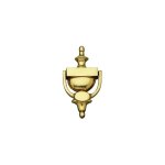 Ouvre&dco - heurtoir de porte d'entre victorian, en laiton poli titane, classique
