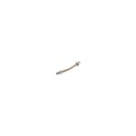 Ouvre&deco ? poign�e de meuble en cuir marron ? entraxe 32 mm ? embase en zamak finition nickel mat ? ...