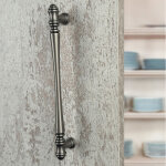 Ouvre&d�co - poign�e de meuble oscar, zamak aspect fer antique entraxe 160 mm