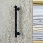 Ouvre&d�co - poign�e de meuble oscar, zamak noir mat entraxe 128 mm