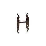 Ouvre&d�co - 2 poign�es de porte celtique entr�e de cl�, fer rouille entraxe 195 mm
