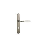 Ouvre&dco - 1 poigne de porte arc - en - ciel entre de cl, translucide nickel mat entraxe 195 mm