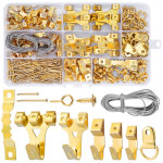 Ouylaf - lot de 250 crochets pour cadre photo, crochets muraux en m�tal, kit de crochets robustes avec ...