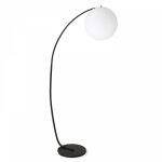 Lampadaire arche poly�thyl�ne noir
