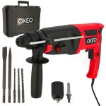 Oxeo - marteau perforateur sds - plus 800w - 3 joules ? avec mandrin auto - serrant - 3 forets 6, 8 et ...