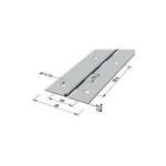 P&g - pg charnire  tige l. ouvert 32mm s. 0, 7mm 600mm fe verms - 43733
