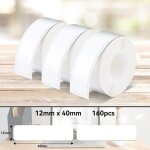 P15 �tiquettes, 3 rouleaux 12mm40mm ruban d'�tiquettes thermiques autocollantes, compatible avec l'imprimante ...