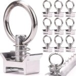 Pack de 10 accessoires d'arrimage faciles, goupille facile avec anneau, rail d'arrimage pour camion, ...