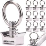 Pack de 10 accessoires d'arrimage faciles, goupille facile avec anneau, rail d'arrimage pour camion, ...