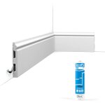 Orac - pack 10 mètres plinthes sx118 avec colle x cimaises - et - plus - 14 x 1, 8 x Orac - pack 10 mètres plinthes sx118 avec colle x cimaises - et - plus - 14 x 1, 8 x