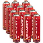 Pack de 12 cartouches de gaz 330gr novacet butane propane mix 600ml valve 7 / 16 kemper