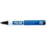 Pack de 12 feutres noirs permanents pointe ronde milan