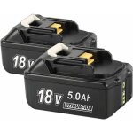 Pack de 2 batteries bsioff - bl1850b - 18v 5. 0ah - compatible avec makita