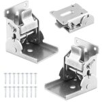 Pack de 2 charni�res pliantes autobloquantes en acier froid lamin� pour pied table rabattable et �tag�res ...