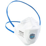 Pack 2 masques anti - poussi�re ffp2 nr d avec soupape respiratoire et filtre 4947000 wolfcraft