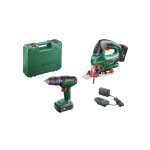 Bosch - pack 2 outils perceuse a percussion universalimpact 18 + scie sauteuse pst 18 (2 batt, 1 chargeur, ... Bosch - pack 2 outils perceuse a percussion universalimpact 18 + scie sauteuse pst 18 (2 batt, 1 chargeur, ...