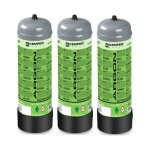 Pack 3 bouteilles de gaz argon pur 110 bar 2. 2 litres kemper soudage semi - automatique mig - bonbonne ...