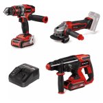 Einhell - pack 3 outils perceuse, meuleuse, perforateur (2x3. 0ah) 4257242