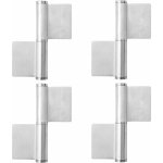 Pack de 4 charnières à souder, sangle à souder en acier inoxydable 136x105x2, 8 mm pour portes métalliques, ... Pack de 4 charnières à souder, sangle à souder en acier inoxydable 136x105x2, 8 mm pour portes métalliques, ...