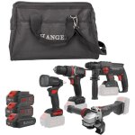 Pack 4 outils 18v kt40c5 (dd18 - 60 + hx18 - 22 + gx18 - 8 + li18 - 400) + 2 batteries 5ah + 1 batterie ...