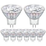 Pack de 8 ampoule halogene gu4 mr11 12v 10w, ampoule halog�ne mr11 2800k blanc chaud dimmable, gu4 halogene ...