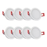 Xanlite - pack de 8 spots led intgres cct ip54 conso. 4w 345 lumens blanc - pack8sel345bipcct
