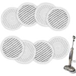 Pack de de 8 tampons de rechange pour balai vapeur shark s7001 s8001 s8201 s7201 s7000amz s7000 s7005 ...