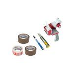 Pack accessoires d�m�nagement - basique plus - 2 rubans adh�sifs - ruban adh�sif fragiles - cutter - ...