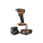 Pack aeg visseuse  chocs aeg - bss18sbl2 - 0 - 18v brushless - subcompact - 1 batterie 2. 0ah - 1 chargeur ...