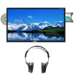 Pack alden tv led 22  55cm satmatic aio pour parabole automatique + casque avec metteur infra - rouge ...