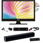 Pack antarion tv led 15. 6  39cm t�l�vision hd dvd int�gr� + barre de son compact bluetooth