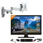 Pack antarion tv led 18. 5  47cm t�l�viseur hd 12v + support tv double bras