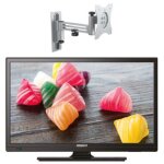 Pack antarion tv led 18. 5  47cm tlviseur hd camping car 12v + support tv 180 charge max 15kg