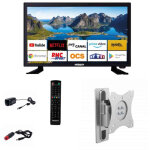 Pack antarion tv led 21. 5  54cm t�l�viseur full hd andoid smart + support tv camping car