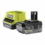 Pack batterie ryobi 18v one + 4. 0ah lithium + - 1 chargeur 2. 0ah rc18120 - 140xg