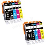 Pack de cartouches 550 / 551 xl compatibles pour imprimante canon 550 / 551 xl