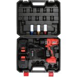 Pack cle a choc 18v sans fil, douilles, 2 batteries et chargeur