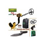 Garrett - pack : dtecteur de mtaux ace + pelle couteau + protge disque