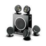 Pack enceintes home - cin�ma 100w noir - focal - packdome5. 1flax&subair / bl