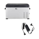 Pack eza glacire a compression electrique 30l 12 / 24 / 230v portable camping - car + adaptateur 12 ...