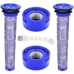 Pack de filtres de rechange pour aspirateur dyson v7, v8, 2 post - filtres hepa et 2 pr� - filtres 965661 ...