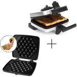 Pack frifri gauffrier / croque - monsieur gris système rotatif + plaques en fonte pour bubble gaufres ... Pack frifri gauffrier / croque - monsieur gris système rotatif + plaques en fonte pour bubble gaufres ...