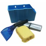 Pack hiver complet : raclette � givre, b�che anti - givre, �ponge anti - bu�e et range coffre