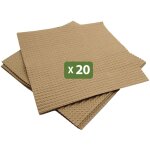 Pack and move - lot 20 intercalaires carton s�paration assiettes - 29. 5 x 29. 5 cm - plaque carton - ...