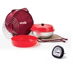 Pack omnia four + sac + 2 maniques + grille + moule en silicone + thermomtre multifonctions