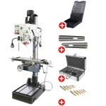 Pack perceuse - fraiseuse � colonne per�age jusqu'� � 32 mm cm4 / m16 1, 5 kw 400 v table crois�e + pompe ...