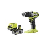 Pack ryobi 18v perceuse - visseuse � percussion brushless - 1 batterie 4, 0ah - 1 chargeur rapide 2, ...