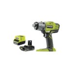 Pack ryobi boulonneuse  chocs r18iw3 - 0 - 18v one + - 1 batterie 2. 0ah - 1 chargeur rapide